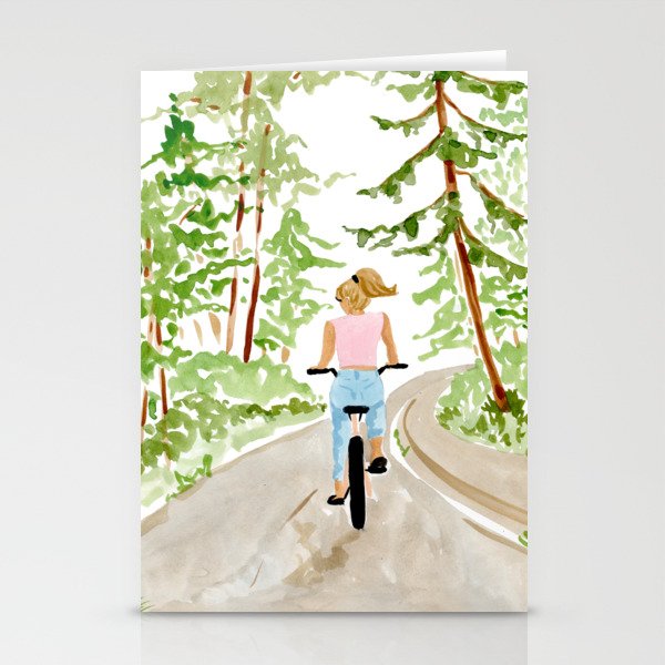 Biking in BC Stationery Card Gallery Image 2