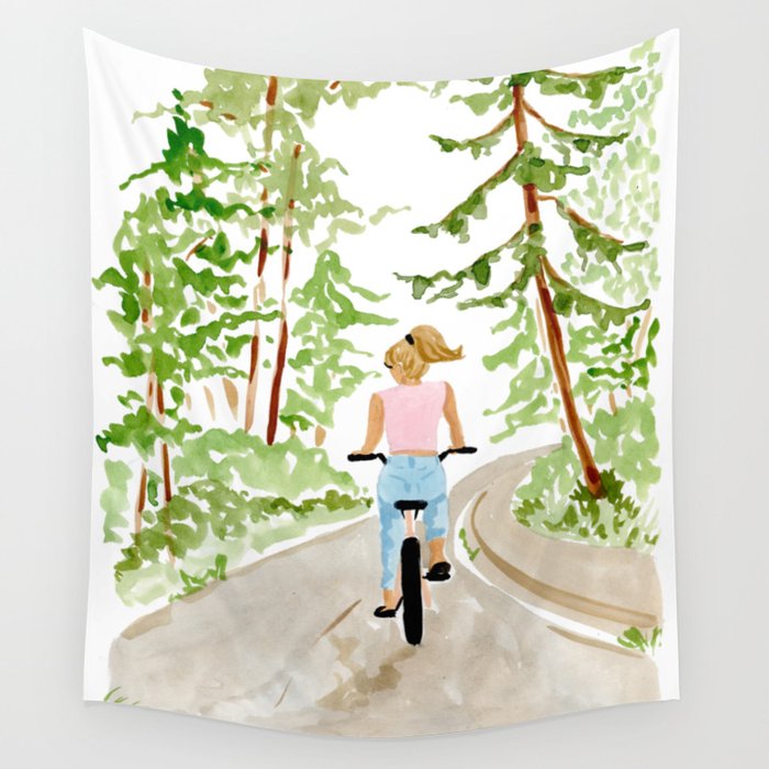 Biking in BC Wall Tapestry Gallery Image 4