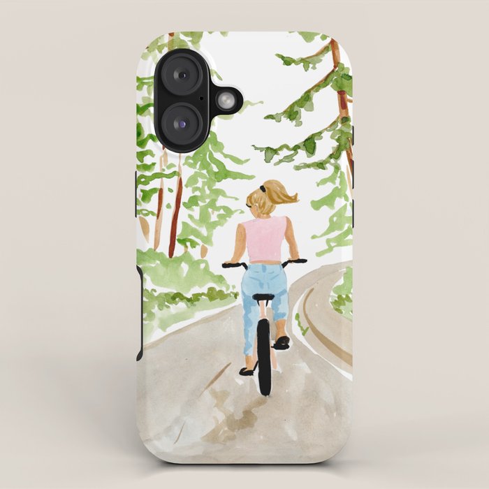 Biking in BC iPhone Case Gallery Image 1