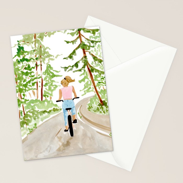 Biking in BC Stationery Card Gallery Image 2