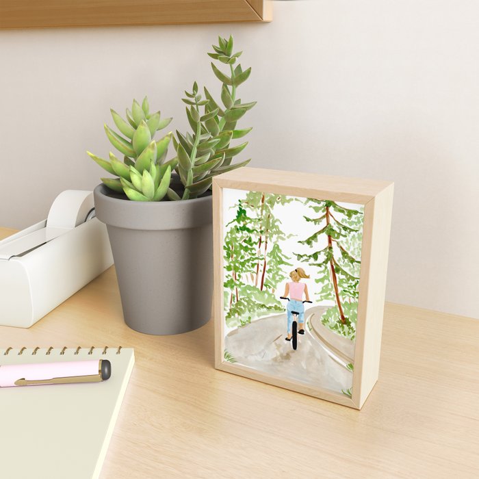 Biking in BC Mini Art Print Gallery Image 2
