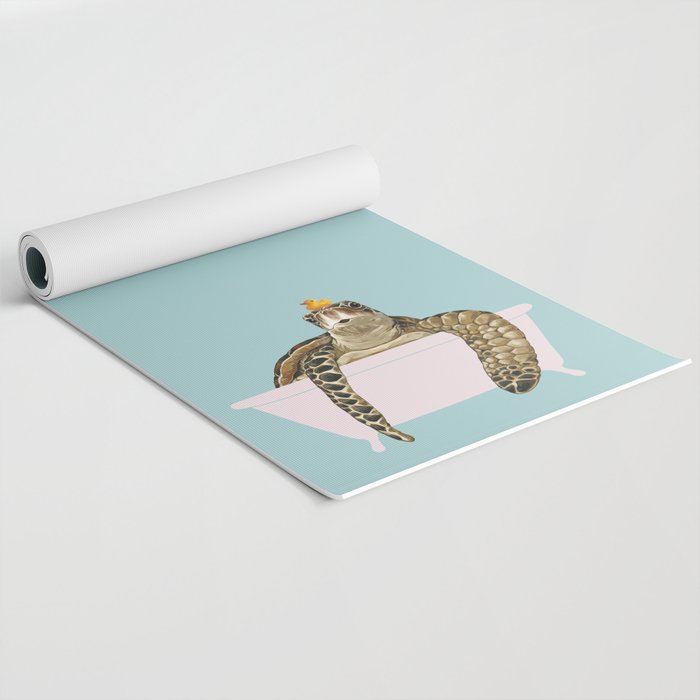 Sea Turtle in Bathtub Yoga Mat Gallery Image 2