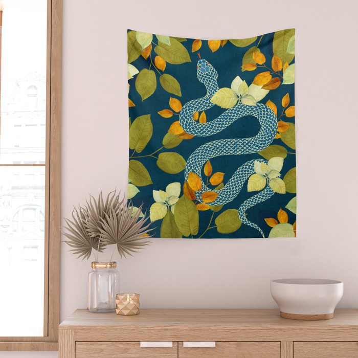 Autumn Serpent Garden Wall Tapestry Gallery Image 2