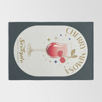Cherry Mimosa Cocktail Zodiac Sign Rug Gallery Image 2
