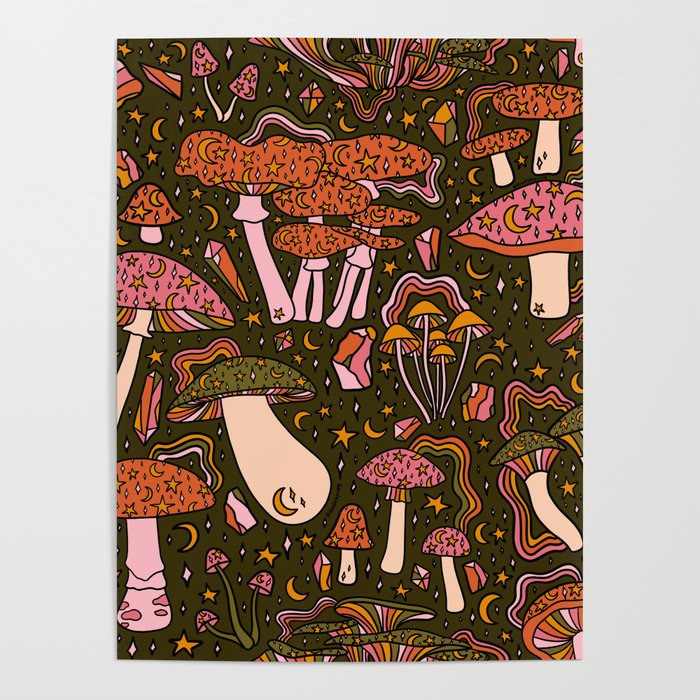 Magic Mushroom Print Poster Gallery Image 4