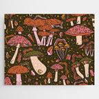 Magic Mushroom Print Jigsaw Puzzle Gallery Image 1
