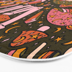 Magic Mushroom Print Bath Mat Gallery Image 3