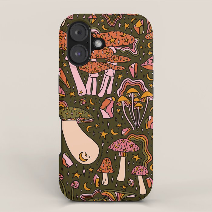 Magic Mushroom Print iPhone Case Gallery Image 1