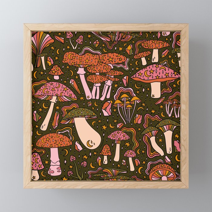 Magic Mushroom Print Mini Art Print Gallery Image 1