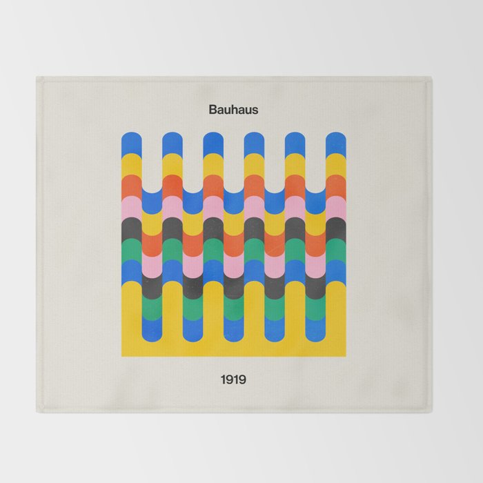 Alignment: Bauhaus 1919 Exhibition 04 Throw Blanket Gallery Image 2