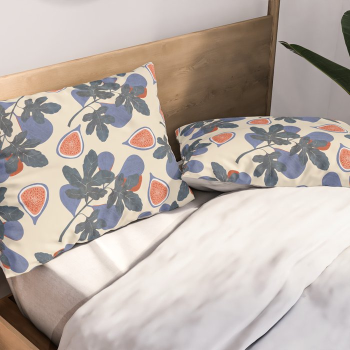 Fig branch still life Pillow Sham Gallery Image 2