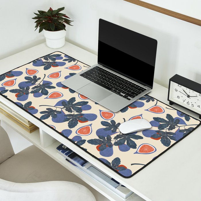 Fig branch still life Desk Mat Gallery Image 2