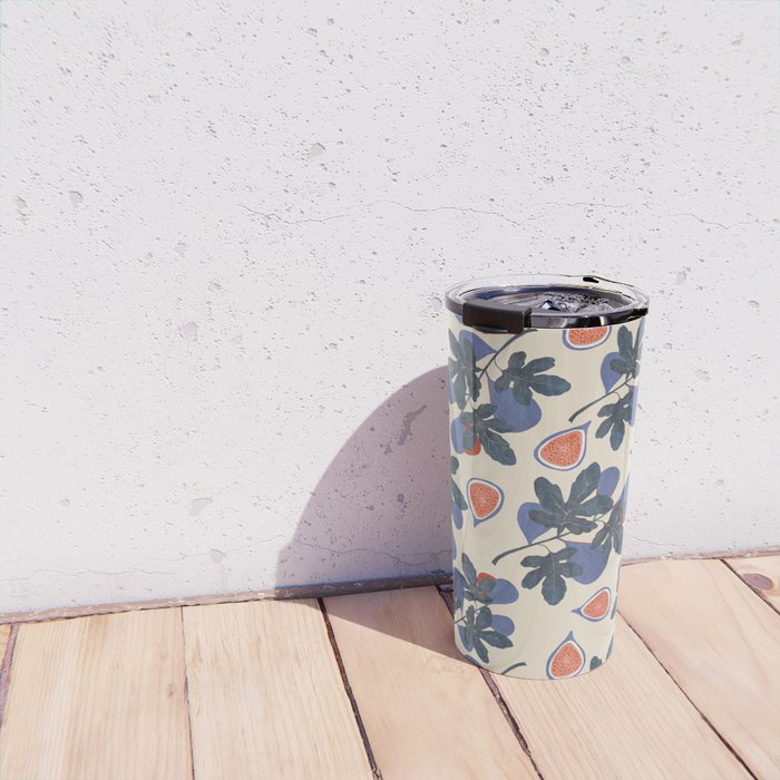 Fig branch still life Travel Mug Gallery Image 4