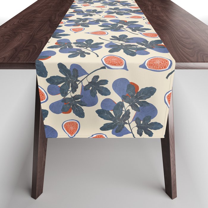 Fig branch still life Table Runner Gallery Image 1