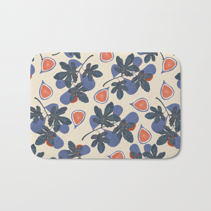Fig branch still life Bath Mat Gallery Image 1