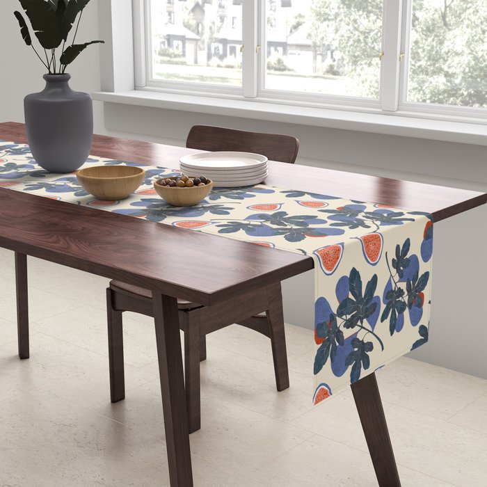 Fig branch still life Table Runner Gallery Image 2