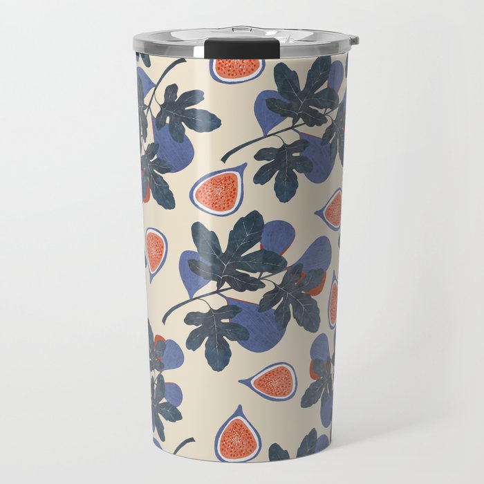 Fig branch still life Travel Mug Gallery Image 1