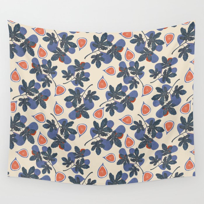 Fig branch still life Wall Tapestry Gallery Image 1