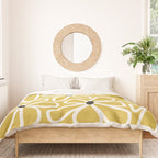 Daisy chain - yellow Duvet Cover Gallery Image 3