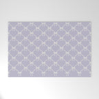 Bows & Ribbons Pattern XXXIV Pastel Lavender Purple  Welcome Mat Gallery Image 1