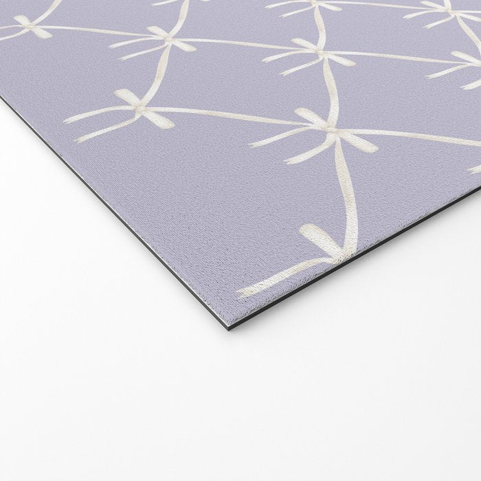 Bows & Ribbons Pattern XXXIV Pastel Lavender Purple  Welcome Mat Gallery Image 2