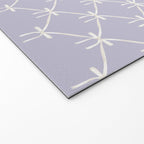 Bows & Ribbons Pattern XXXIV Pastel Lavender Purple  Welcome Mat Gallery Image 2