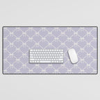 Bows & Ribbons Pattern XXXIV Pastel Lavender Purple  Desk Mat Gallery Image 1