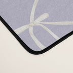 Bows & Ribbons Pattern XXXIV Pastel Lavender Purple  Desk Mat Gallery Image 4