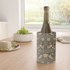William Morris Vintage Strawberry Thief Dark Brown Chocolate Slate Wine Chiller Gallery Image 4