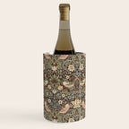 William Morris Vintage Strawberry Thief Dark Brown Chocolate Slate Wine Chiller Gallery Image 3