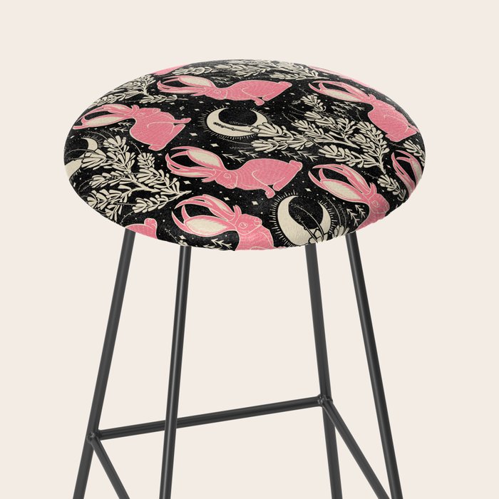 Jackalope - black and pink Stool Gallery Image 2