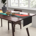 Colorful Abstract Horses 2 Table Runner Gallery Image 2