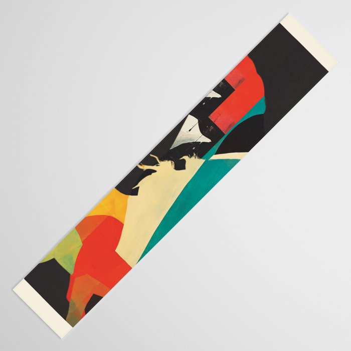 Colorful Abstract Horses 2 Table Runner Gallery Image 3