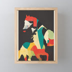 Colorful Abstract Horses 2 Mini Art Print Gallery Image 1