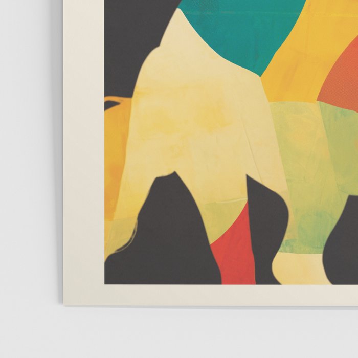 Colorful Abstract Horses 2 Poster Gallery Image 3
