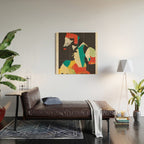 Colorful Abstract Horses 2 Wood Wall Art Gallery Image 2