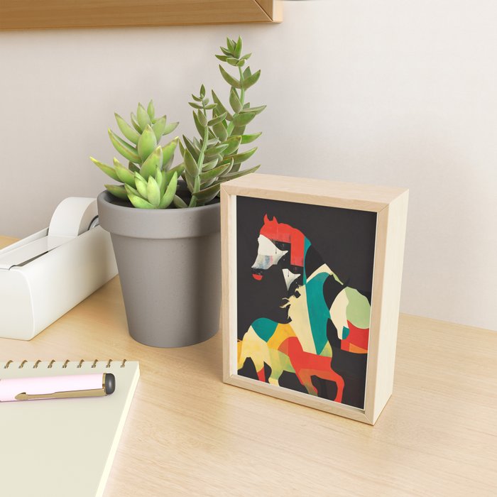 Colorful Abstract Horses 2 Mini Art Print Gallery Image 2