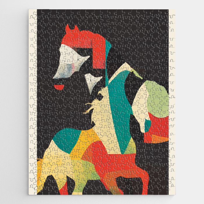 Colorful Abstract Horses 2 Jigsaw Puzzle Gallery Image 1