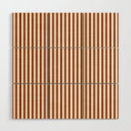 Pinstripe in Rust Wood Wall Art Gallery Image 1