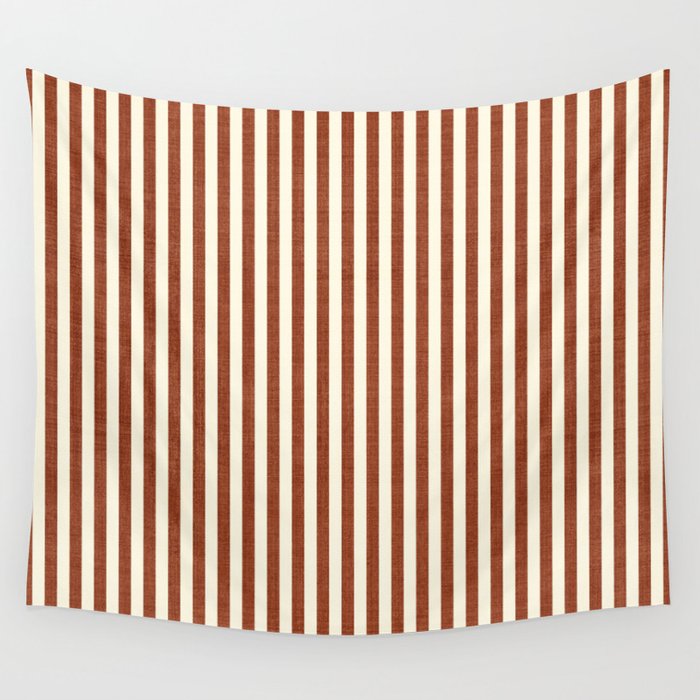Pinstripe in Rust Wall Tapestry Gallery Image 4