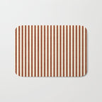 Pinstripe in Rust Bath Mat Gallery Image 1