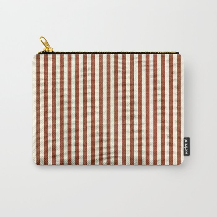 Pinstripe in Rust Carry All Pouch Gallery Image 1