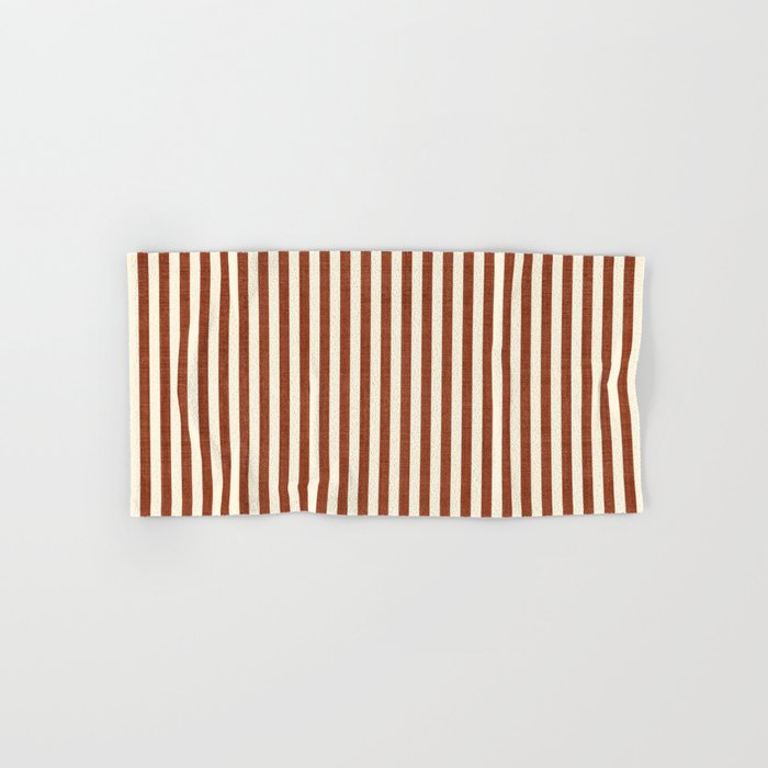 Pinstripe in Rust Bath Towel Gallery Image 1