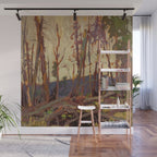 Tom Thomson Burnt Country, Evening 1914 Canadian Landscape Artist Wall Mural Gallery Image 1