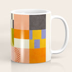 mid century mod shapes checkers Coffee Mug Gallery Image 1