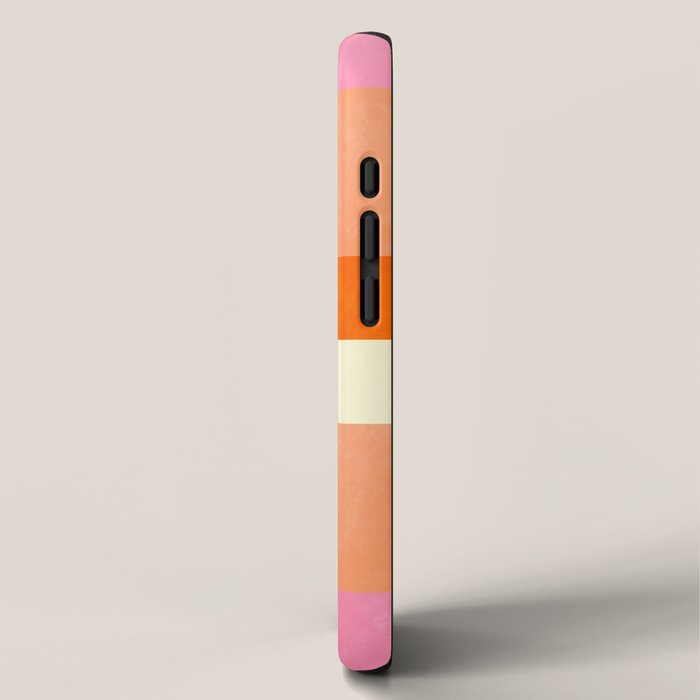 mid century mod shapes checkers iPhone Case Gallery Image 2
