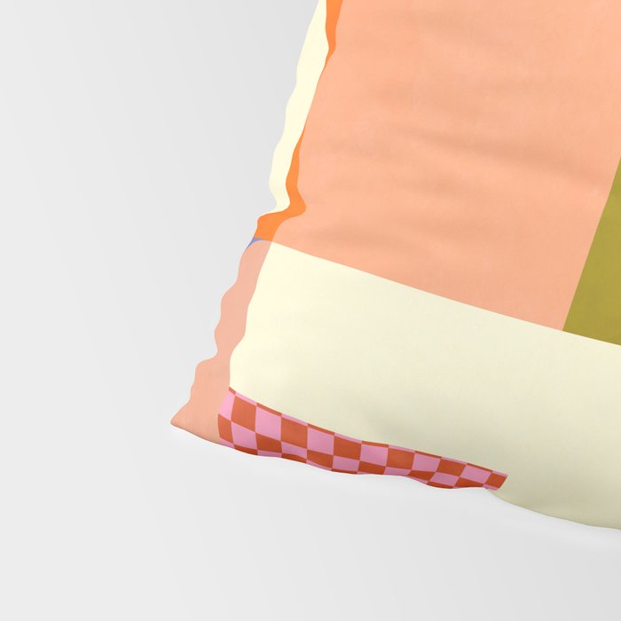 mid century mod shapes checkers Pillow Sham Gallery Image 4