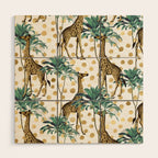 Giraffe Safari Wood Wall Art Gallery Image 1