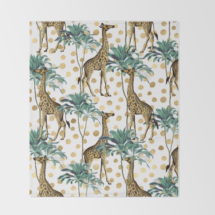 Giraffe Safari Throw Blanket Gallery Image 2