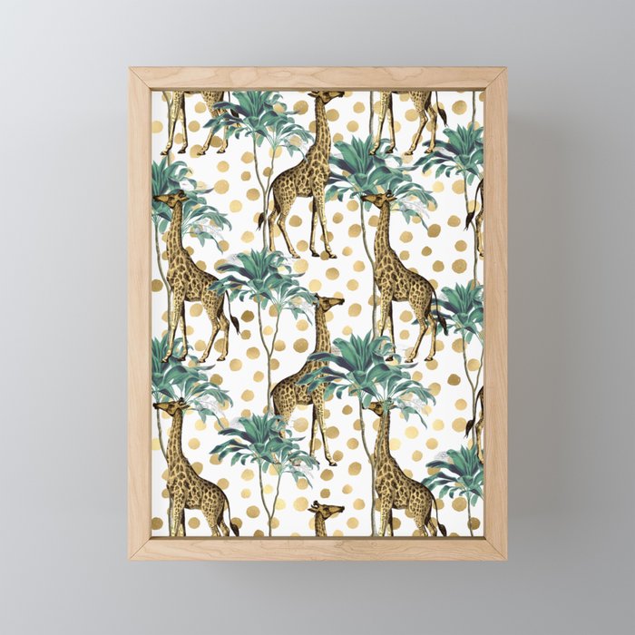 Giraffe Safari Mini Art Print Gallery Image 1